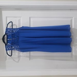 Blue shift dress